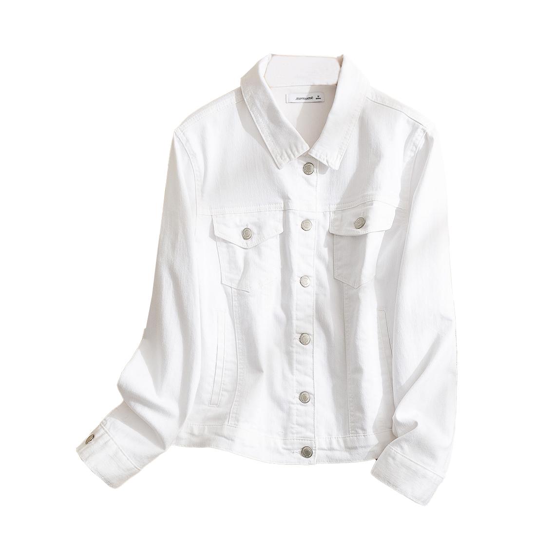 Jeanswest 复古翻领韩版牛仔夹克 JY11222032