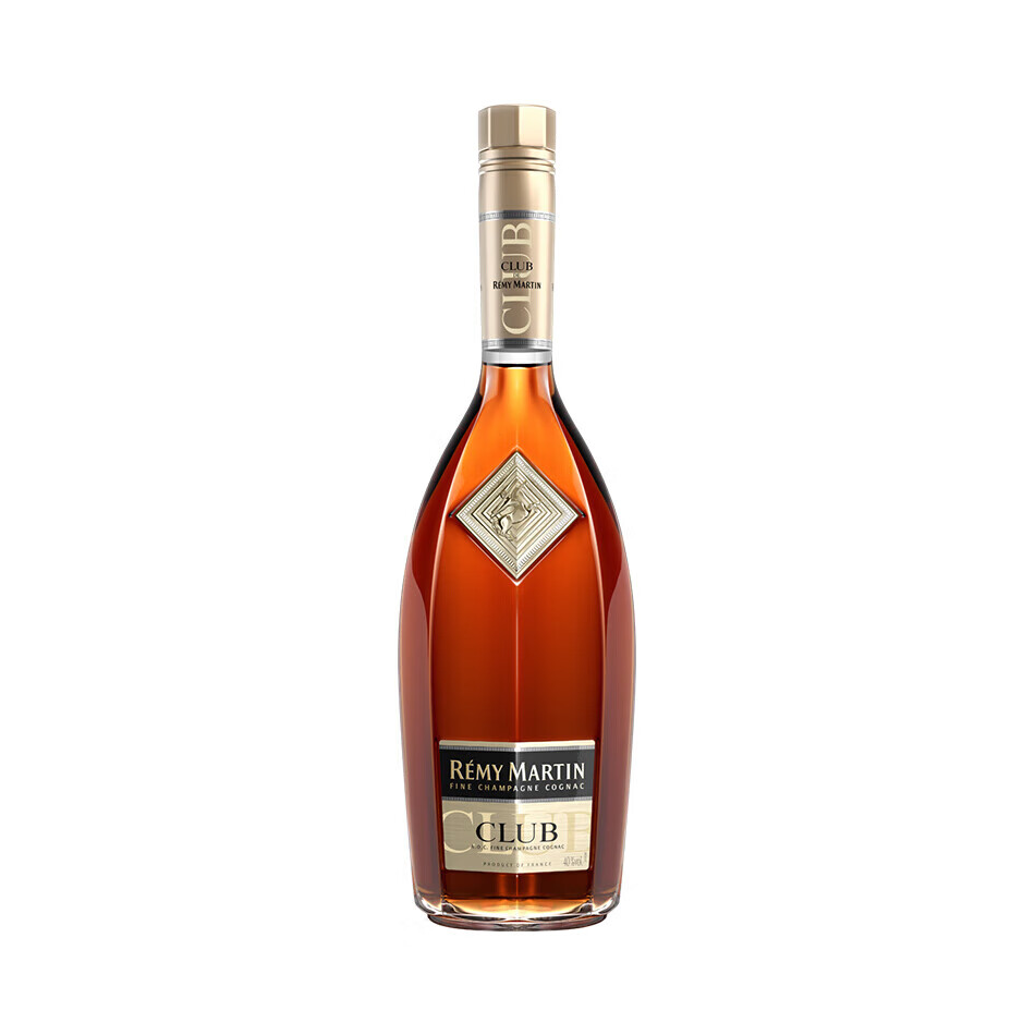 推荐商品：Rémy Martin/人头马 CLUB 1000ml 40%vol 干邑白兰地 裸瓶装