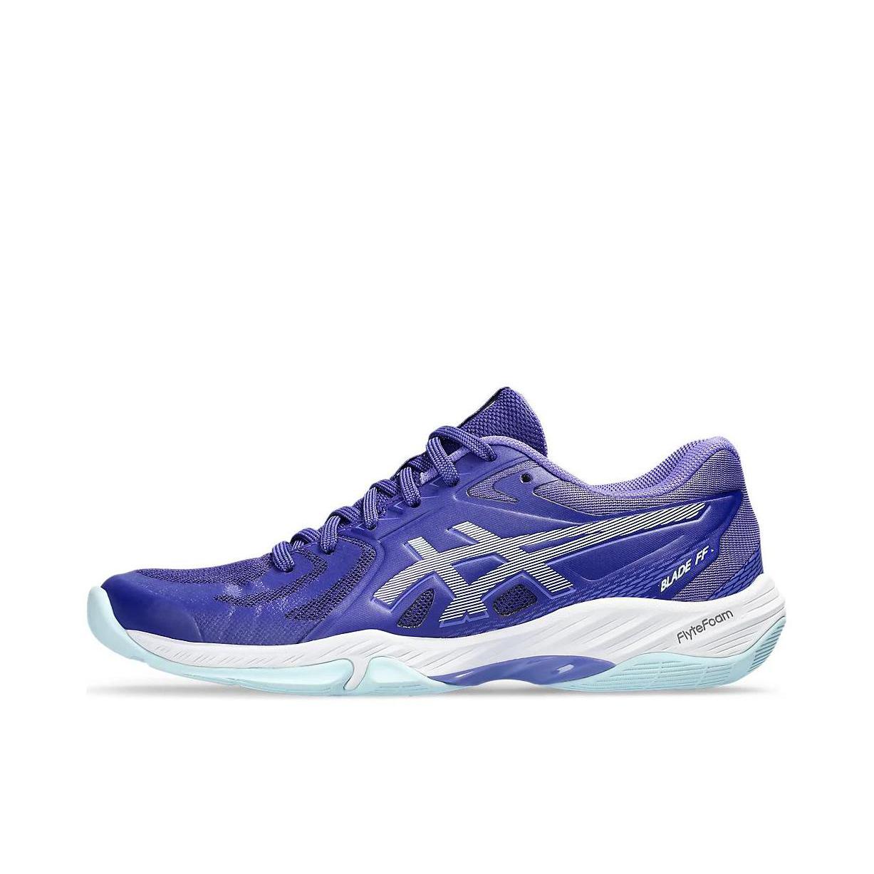 推荐商品：Asics/亚瑟士 刀锋 Blade FF 缓震透气 支撑耐磨舒适 缓冲 训练 羽毛球鞋 女款/蓝色