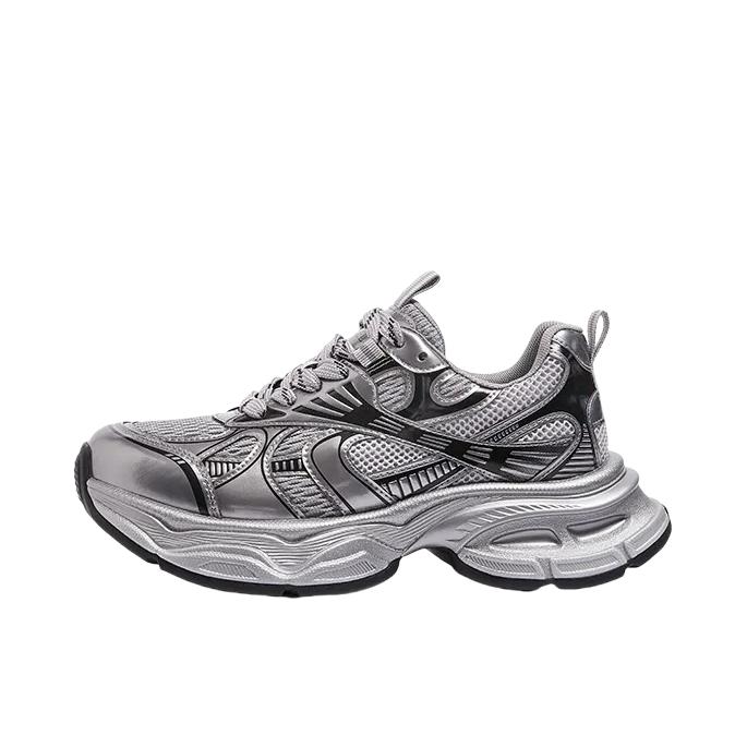 推荐商品：骆驼 银月 厚底 增高 复古 圆头 老爹鞋 女款/灰色/枪色/黑色