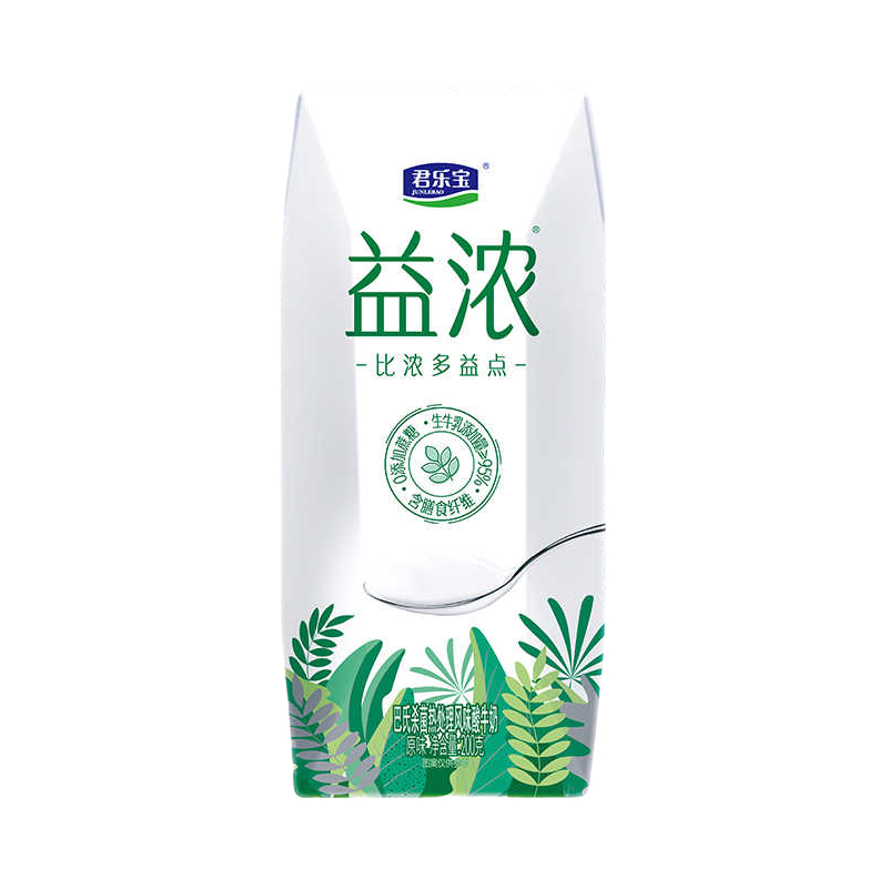 推荐商品：JUNLEBAO/君乐宝 益浓 200g 风味酸奶 盒装 清甜香醇口感梦幻盖开啡尔常温特浓