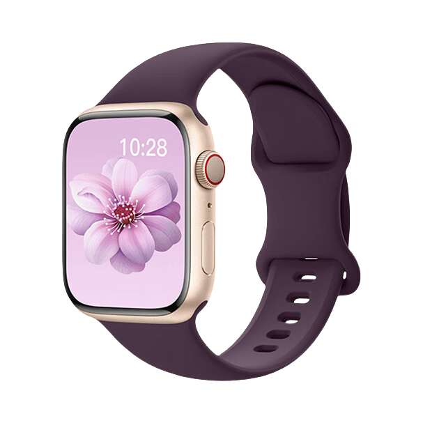 推荐商品：BIAODAIGE/表带哥 适用于Apple Watch系列 蝴蝶扣硅胶 智能手表表带