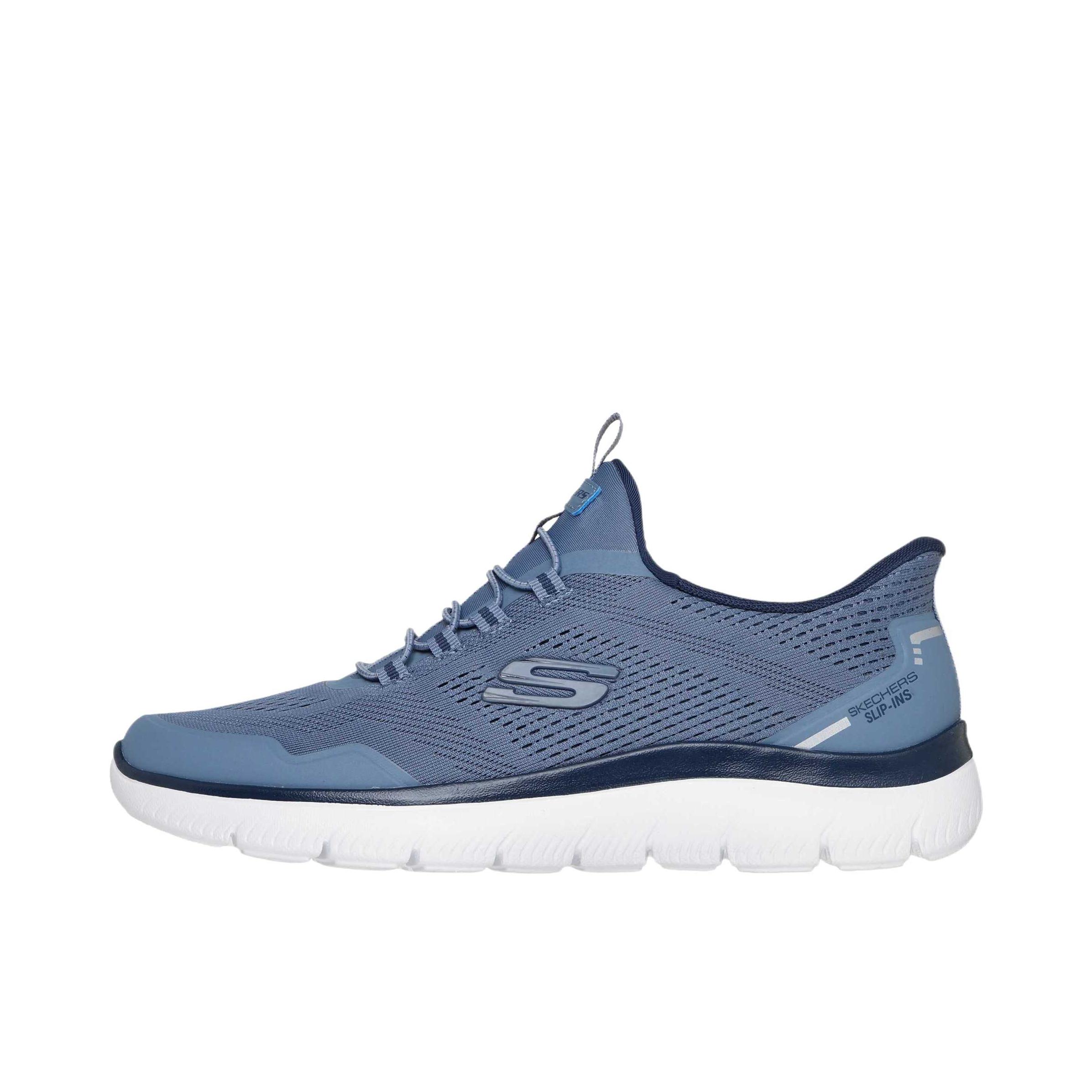 推荐商品：Skechers/斯凯奇 运动休闲鞋 柔软一脚蹬日常低帮 233045 深蓝色