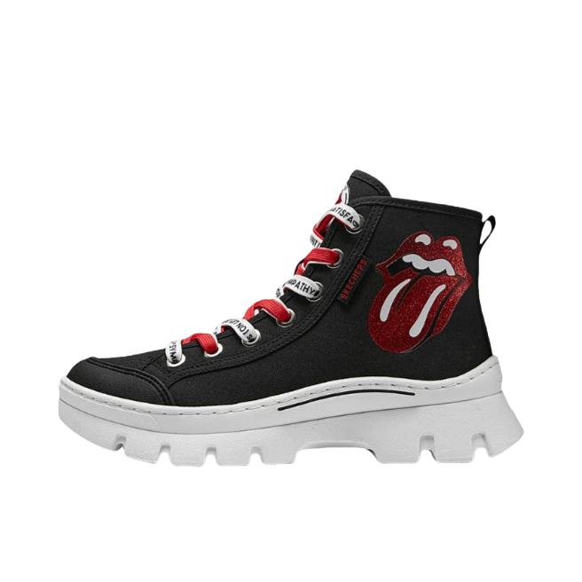 推荐商品：Skechers/斯凯奇 Roadies Surge 机能风 复古 轻质加绒 绑带 增高 运动休闲鞋 女款/黑色/深红色