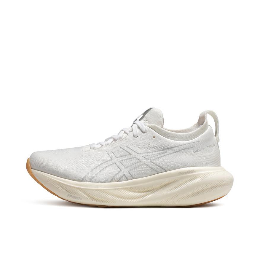 推荐商品：Asics/亚瑟士 Gel-Nimbus 25 跑鞋 稳定支撑缓震回弹舒适透气防滑耐磨防水织物轻量 女款/白色