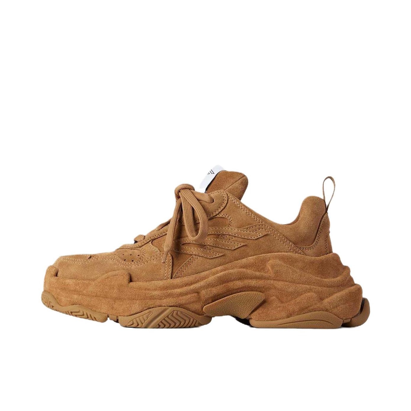 推荐商品：Balenciaga 巴黎世家  TRIPLE S SPORTY  系带 圆头  老爹鞋 女款/棕色