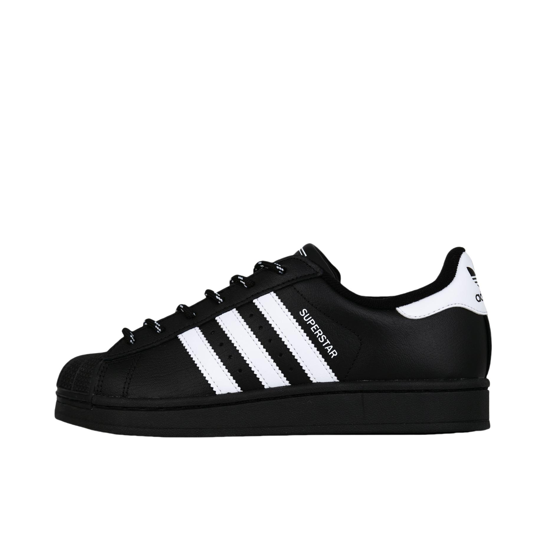 推荐商品：【定制球鞋】 adidas Originals Superstar 板鞋 防踢减震防滑耐磨百搭潮流时尚合成革贝壳头 黑星空