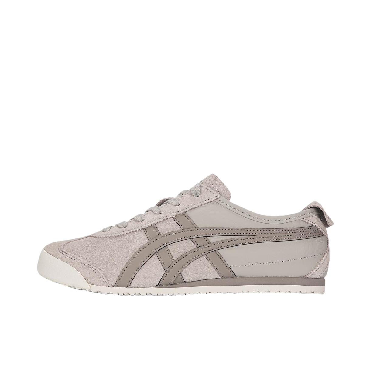 推荐商品：Onitsuka Tiger Mexico 66 德训鞋 运动休闲鞋 复古轻便透气舒适百搭防滑 灰色/乳白色