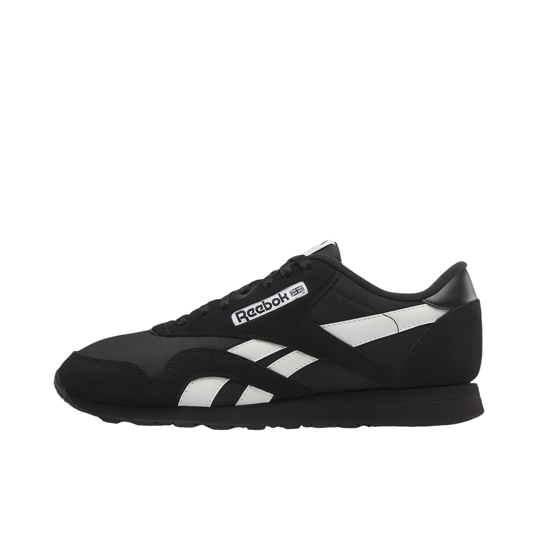 推荐商品：Reebok/锐步 Royal Nylon 运动休闲鞋 时尚潮流减震回弹防滑耐磨舒适透气复古低帮轻便 VeeFriends联名/黑色/白色