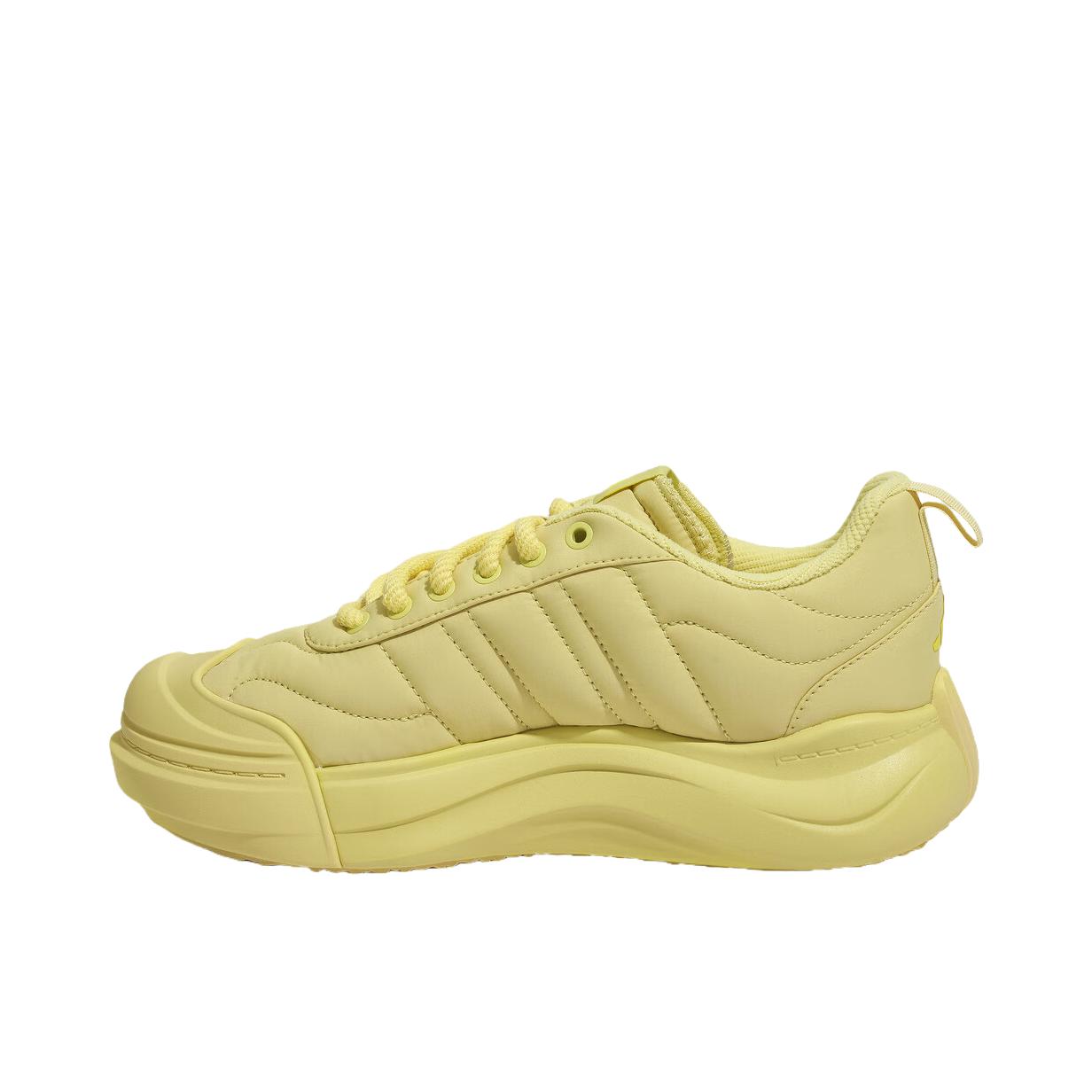 推荐商品：adidas MAXXPUFF 运动休闲鞋 舒适防滑低帮平底贴合 粉末黄/纯硫黄