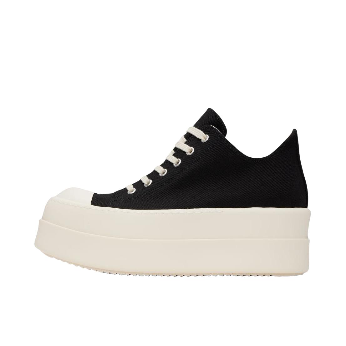 推荐商品：Rick Owens DRKSHDW 运动休闲鞋 时尚百搭防滑耐磨舒适轻便牛皮圆头帆布厚底 碳黑色 
