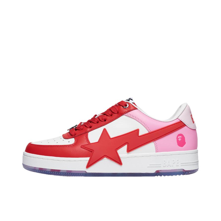 推荐商品：Bape STA 板鞋 气质百搭防滑低帮 粉色/红色