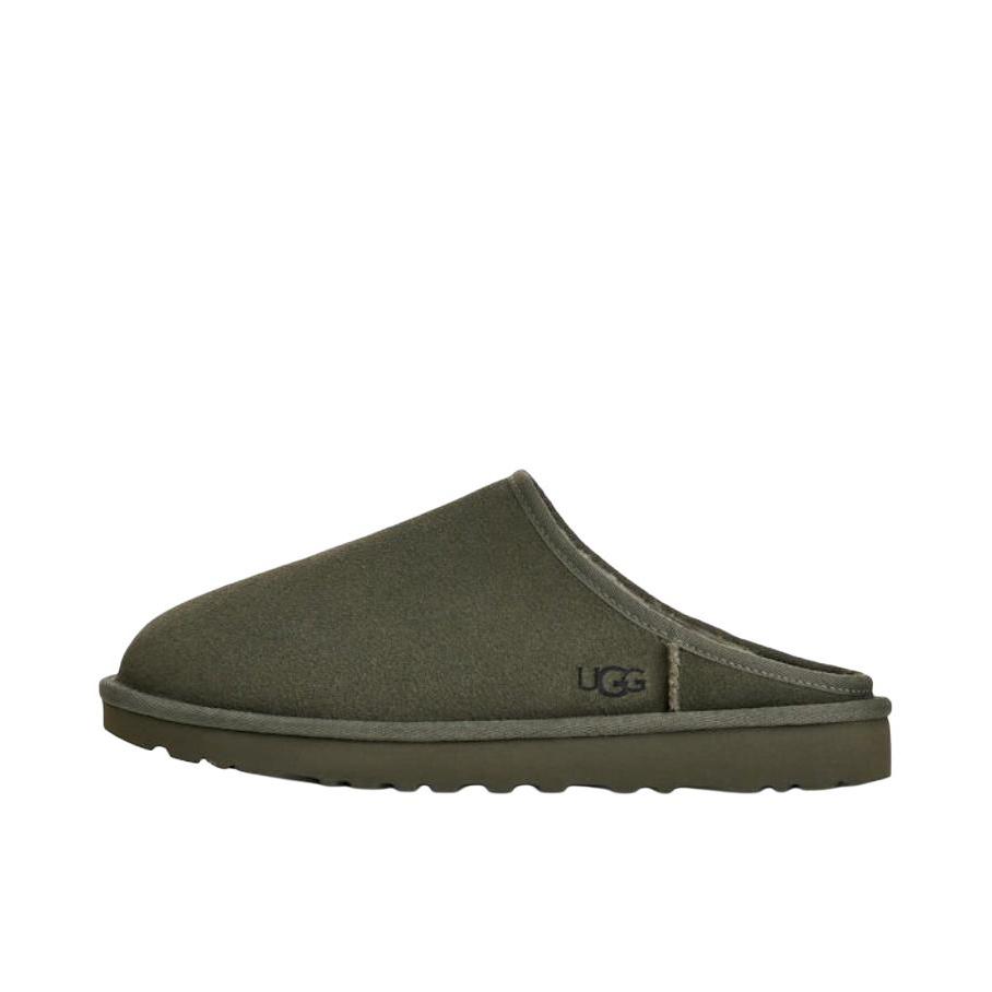 推荐商品：UGG Classic Slip-On 简约时尚 包头防磨 保暖 冬季拖鞋 绿色 
