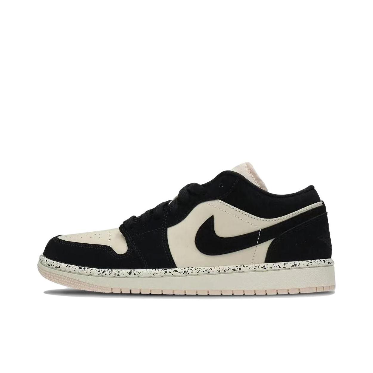 推荐商品：【定制球鞋】Air Jordan 1 减震 耐磨 透气 平跟 复古 潮流 简约 包裹性 防滑 轻便 支撑 增高 板鞋 黑色/粉色/白色