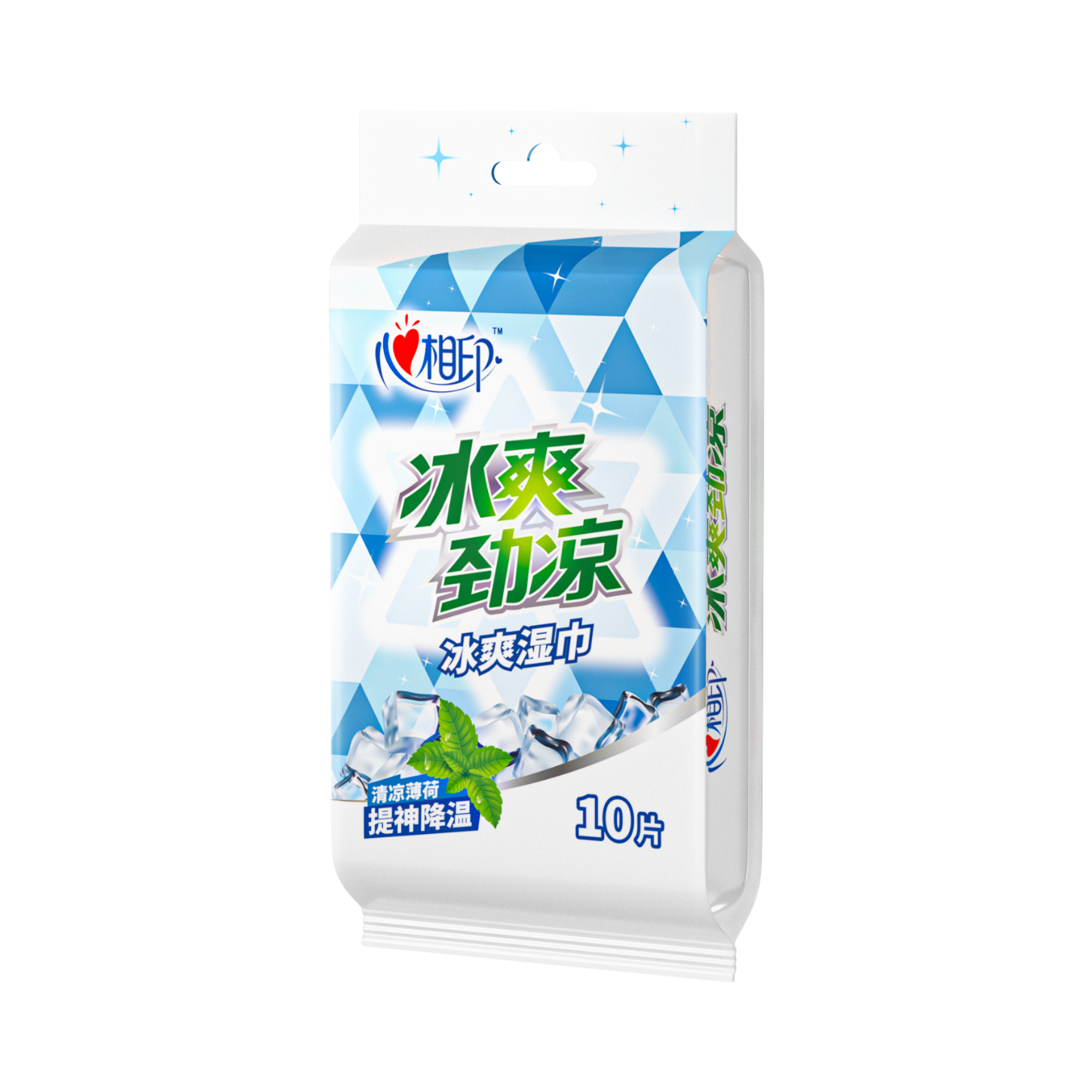 推荐商品：心相印 清凉薄荷香 冰爽湿巾