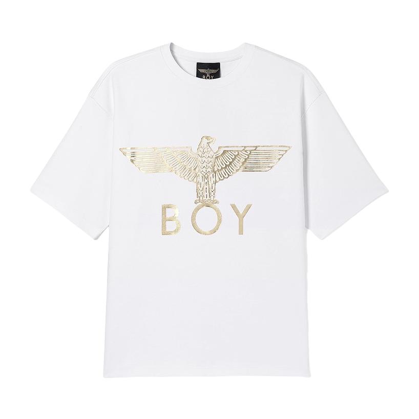 Boy London 英版烫金老鹰印花圆领短袖T恤 男女同款 B201NC602401