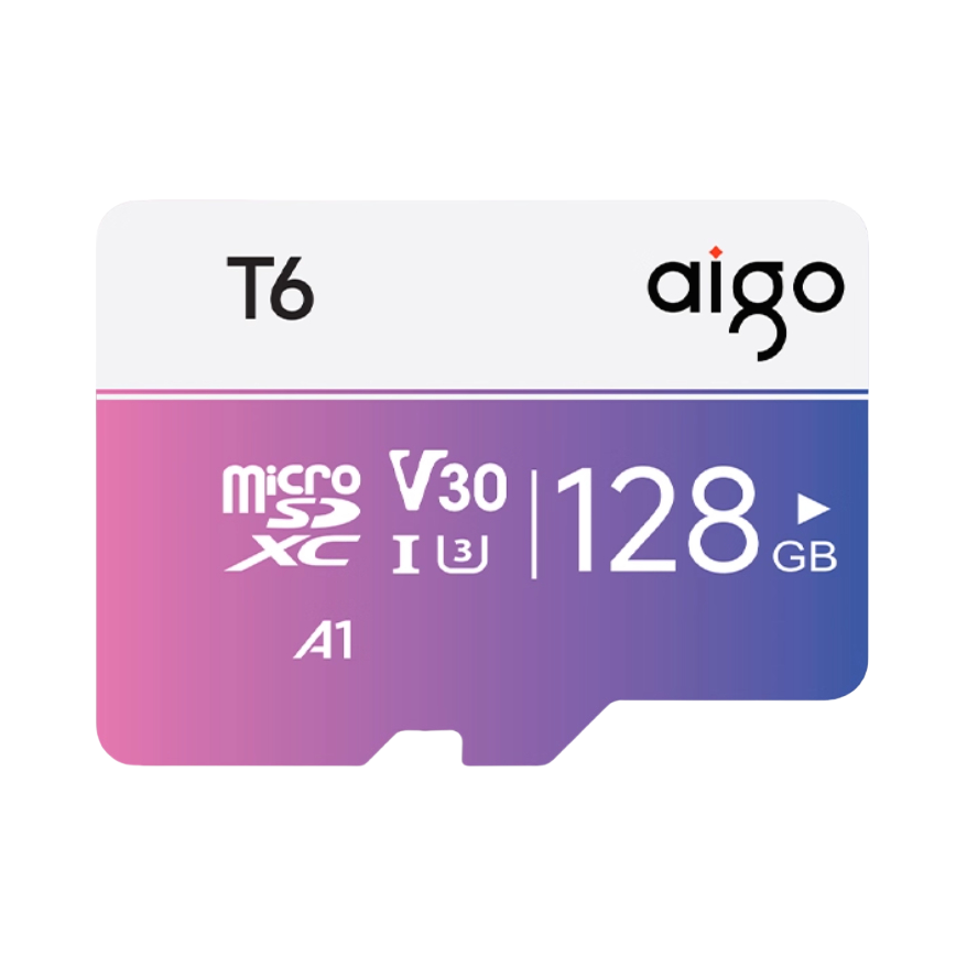 推荐商品：Aigo/爱国者 T6 TF 内存卡 4K高清 影像存储