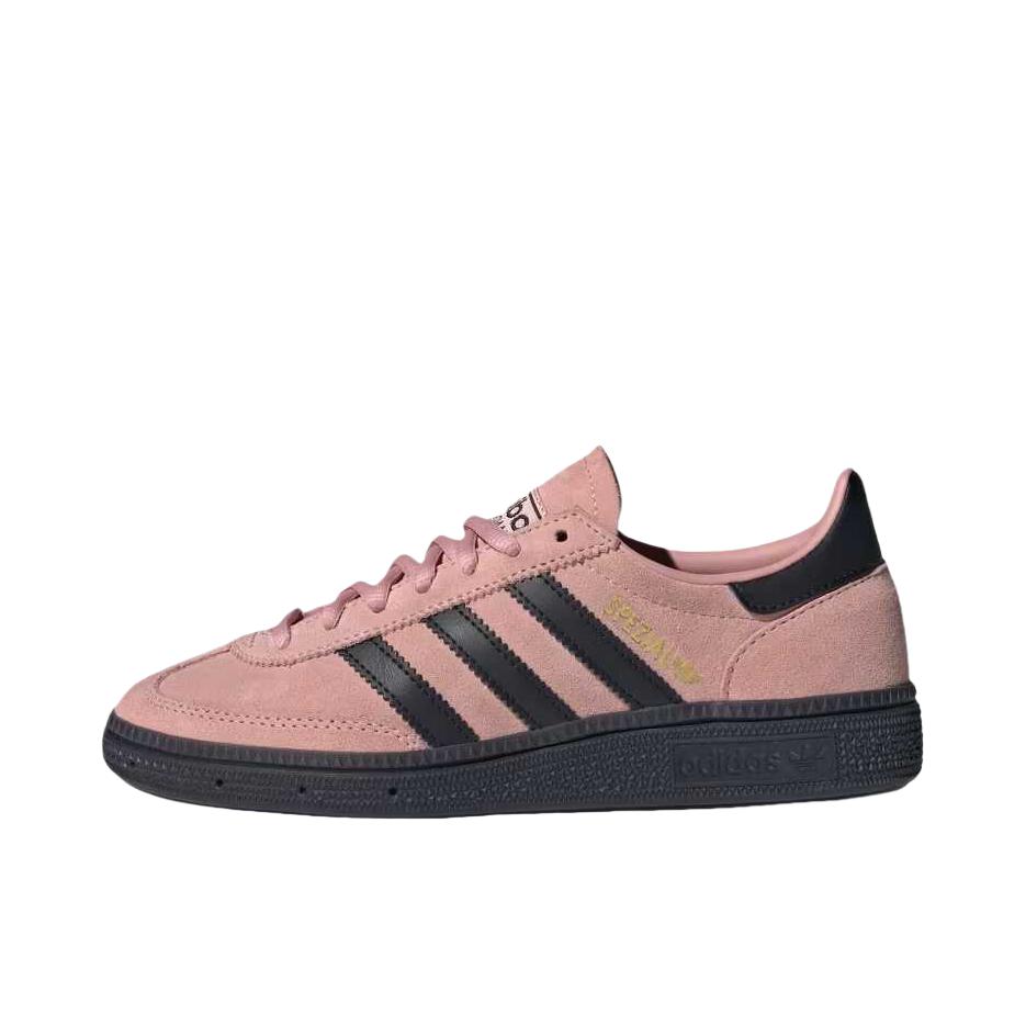 推荐商品：adidas Originals HANDBALL SPEZIAL T头鞋 德训鞋 板鞋 舒适耐磨复古防滑 粉色/黑色 
