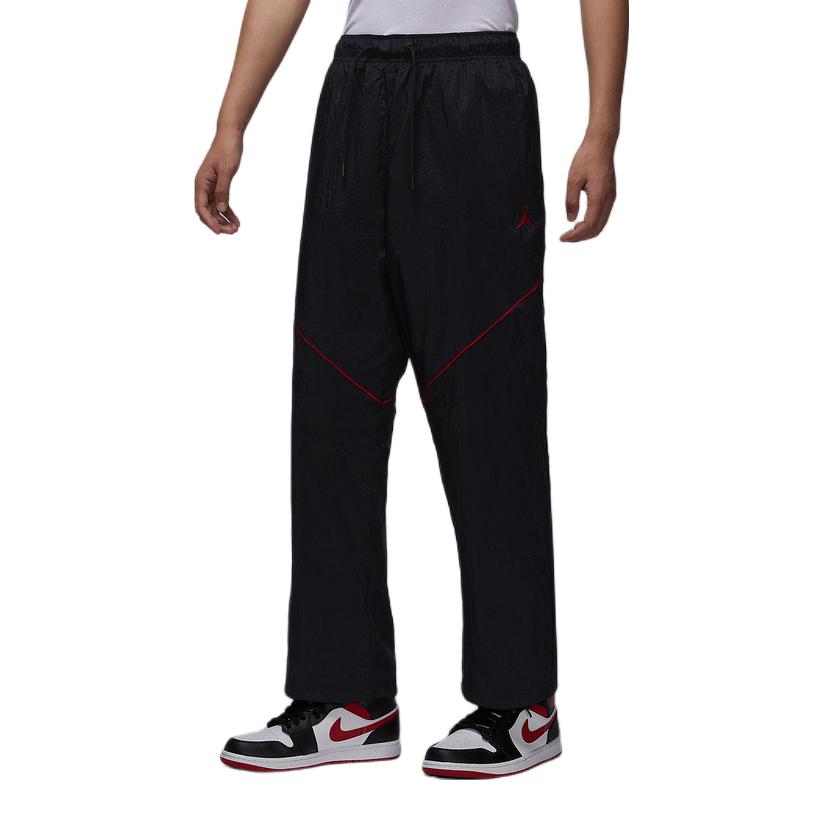 Jordan Brand/乔丹 耐磨透气系带锦纶休闲长裤 IB1048 黑
