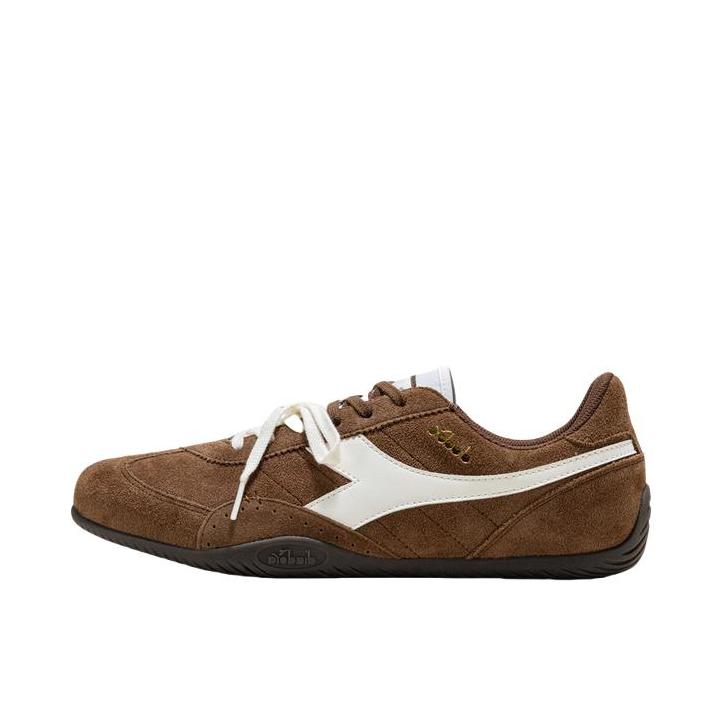 推荐商品：Diadora Speed Racing 德训鞋 运动休闲鞋 内增高复古薄底 帝王棕/云白色