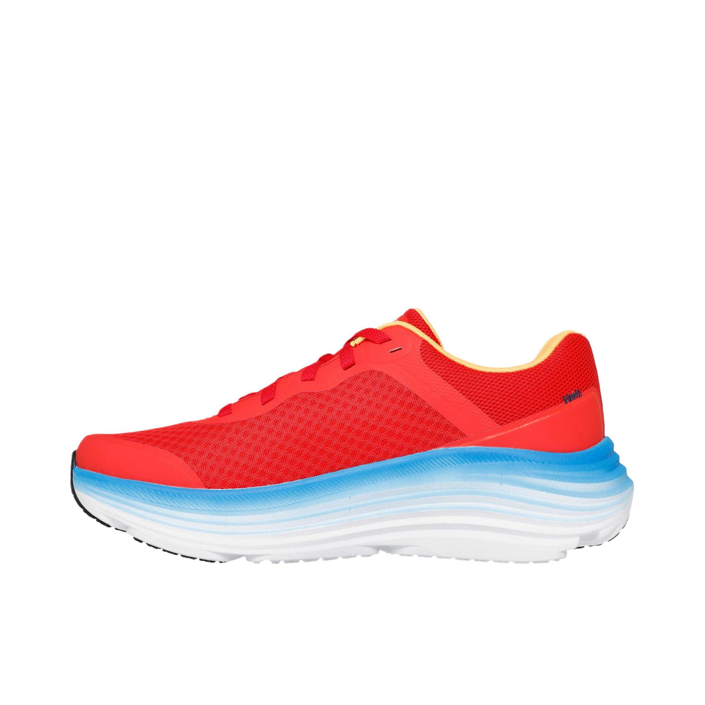 推荐商品：Skechers/斯凯奇 Go Max Cushioning 复古百搭 潮流 防滑耐磨 舒适缓震 回弹 慢跑 跑鞋 红色