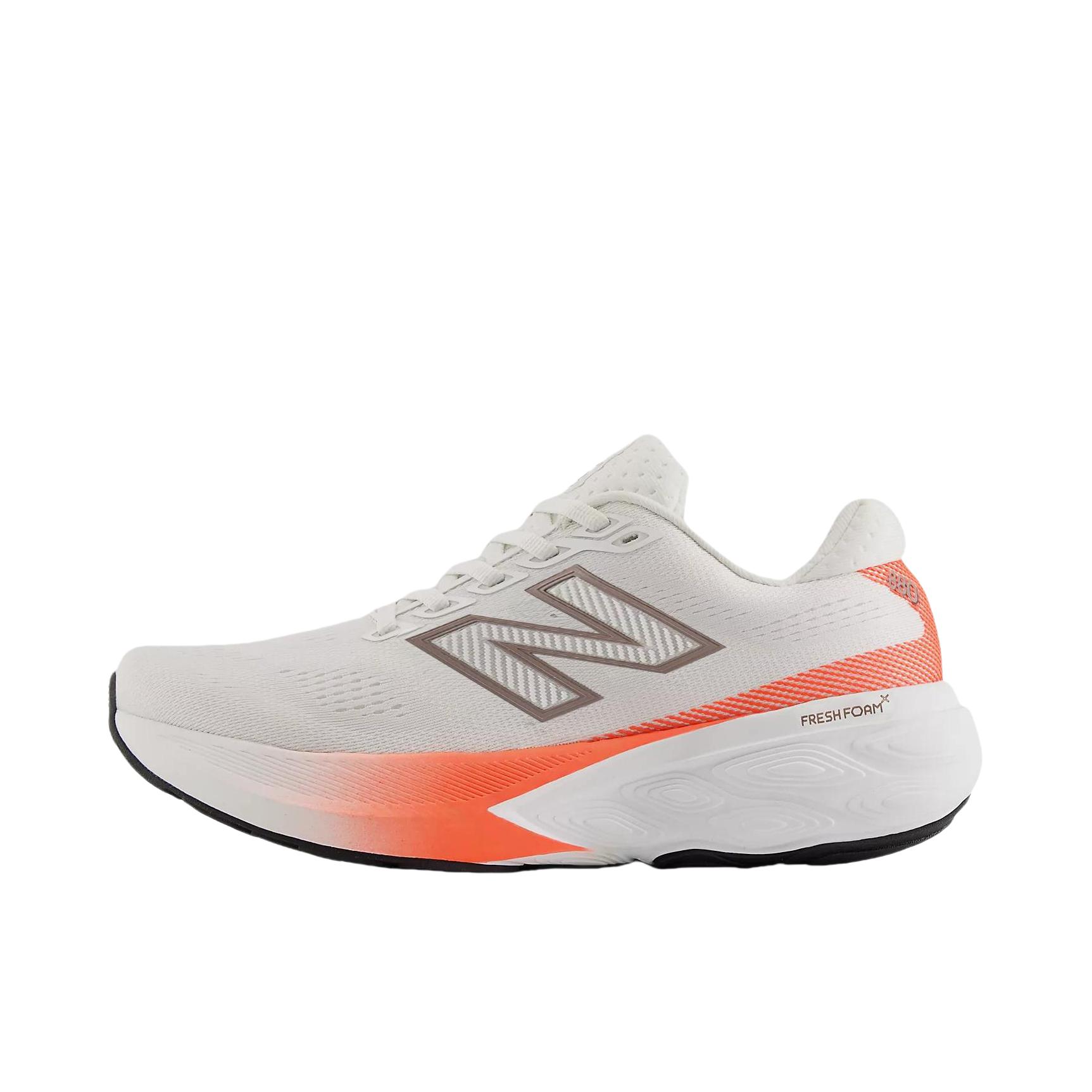 推荐商品：New Balance 880 v15 跑鞋 缓震透气回弹防滑耐磨舒适百搭支撑贴合防水 B宽/纯白色/橙色