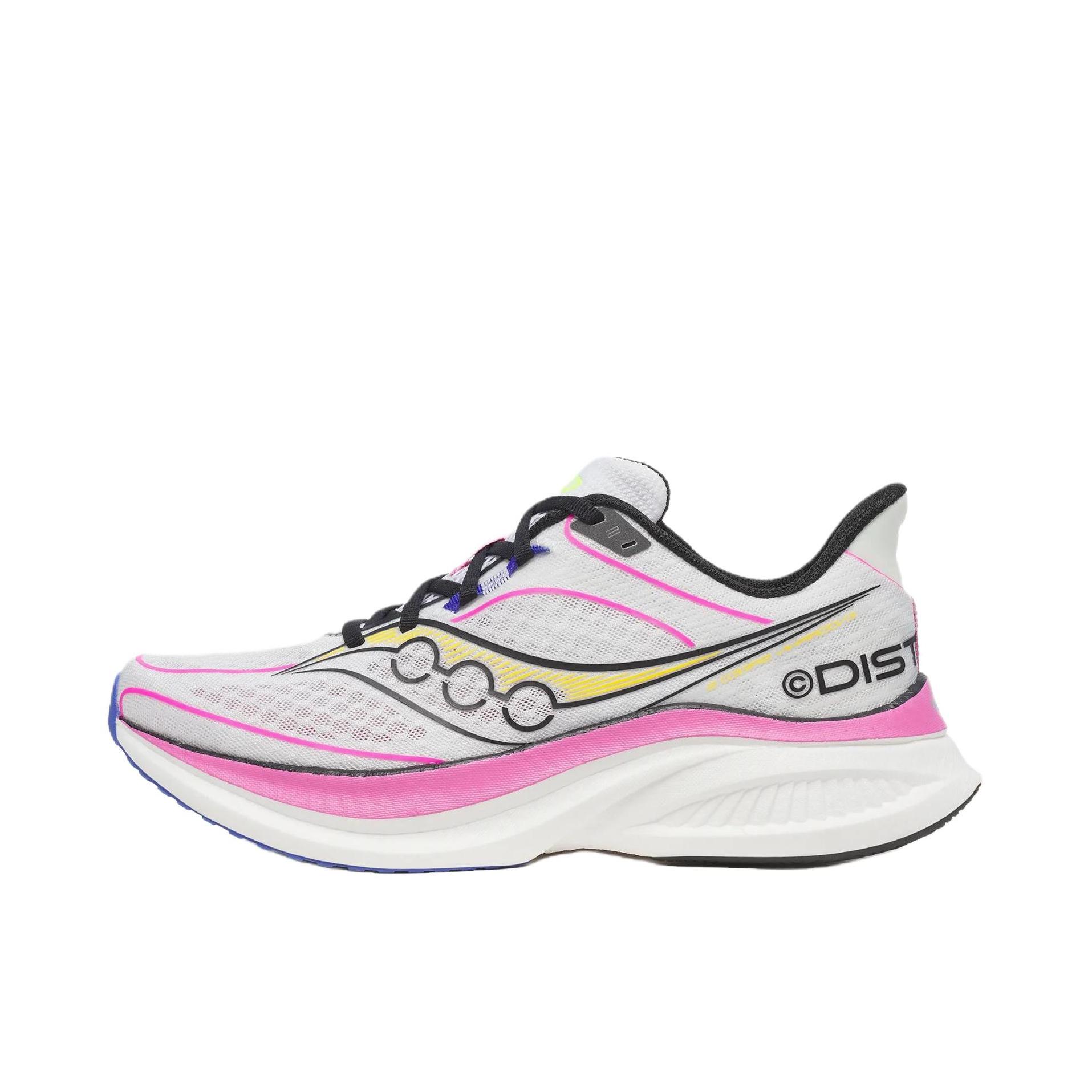 推荐商品：Saucony/索康尼 Endorphin Speed 啡速 5 缓震回弹 轻便透气 舒适耐磨 竞速 马拉松 越山向海 尼龙板 长距离 训练 防滑 跑鞋 Distance联名/白色 