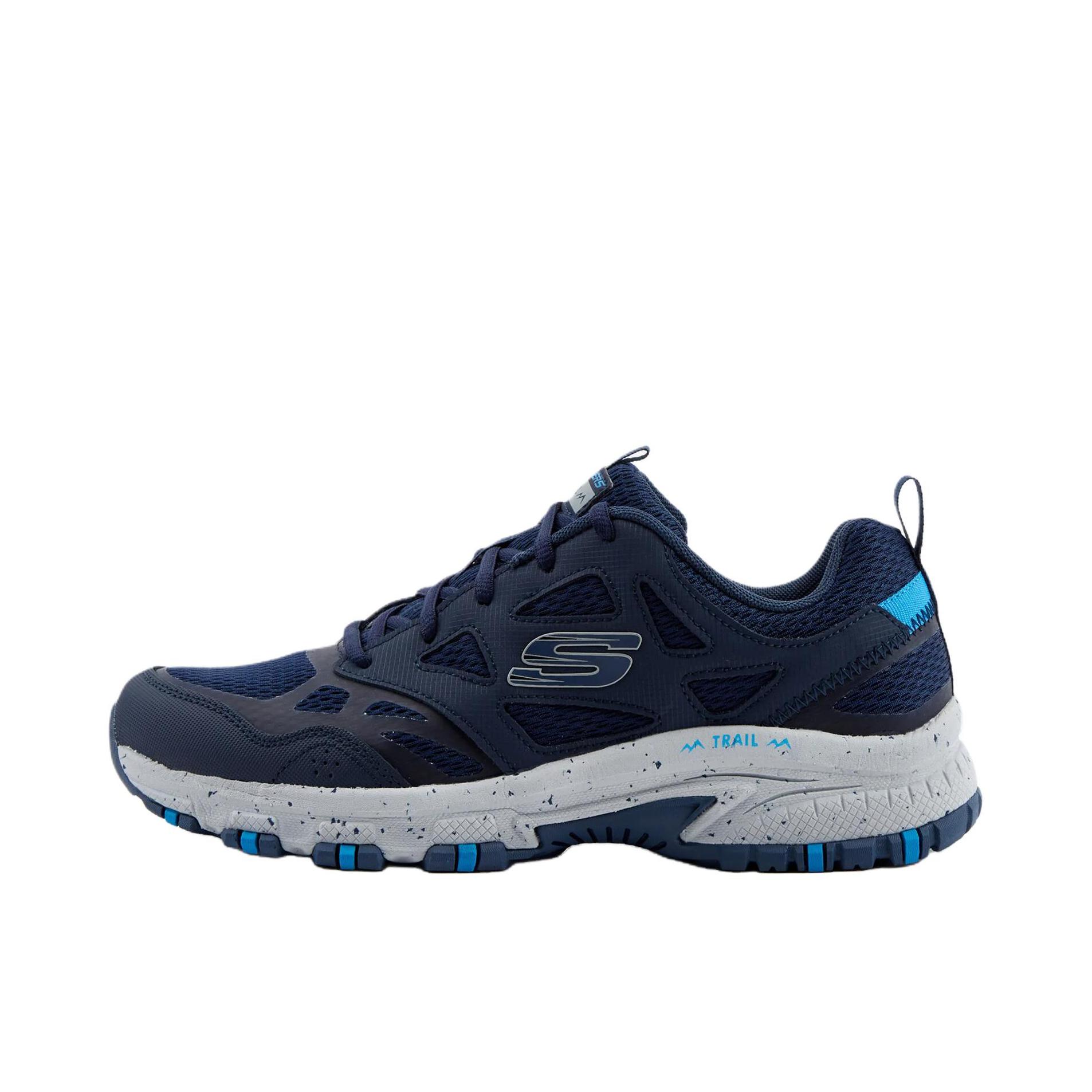 推荐商品：Skechers/斯凯奇 OUTDOOR MENS 百搭 防滑 耐磨 透气 老爹鞋 熊猫鞋 户外休闲鞋 蓝色