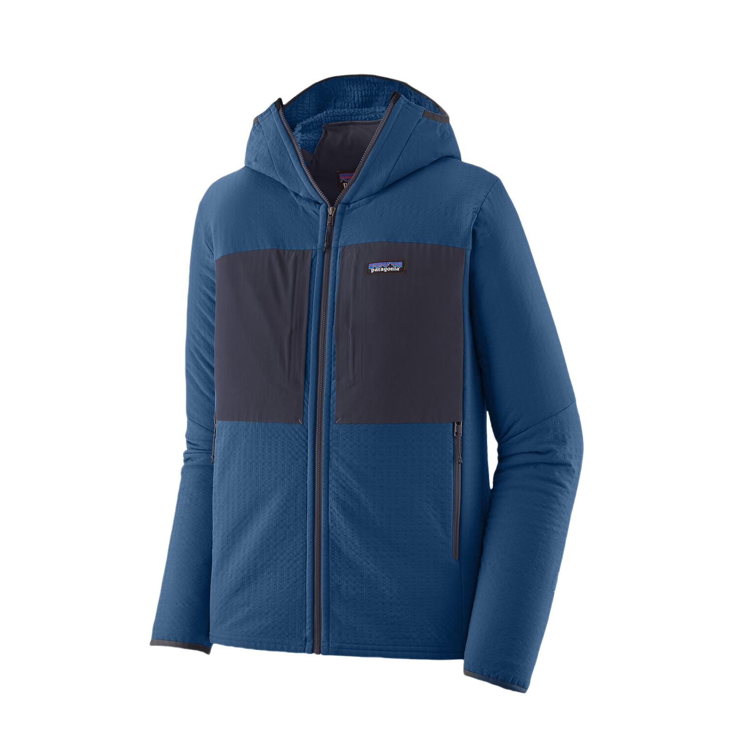 推荐商品：Patagonia/巴塔哥尼亚 R2系列 TechFace保暖防风防泼水耐磨透气连帽抓绒衣 83731 克莱蓝