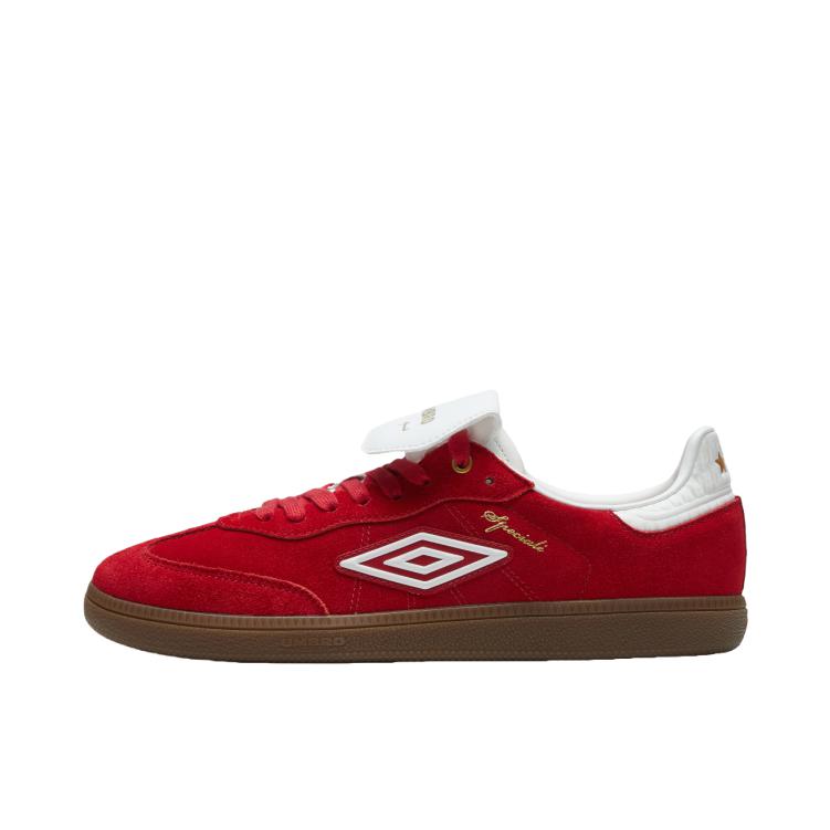 推荐商品：Umbro/茵宝 Speciali幸运星 板鞋 T头复古德训薄底 樱桃红/茵宝白