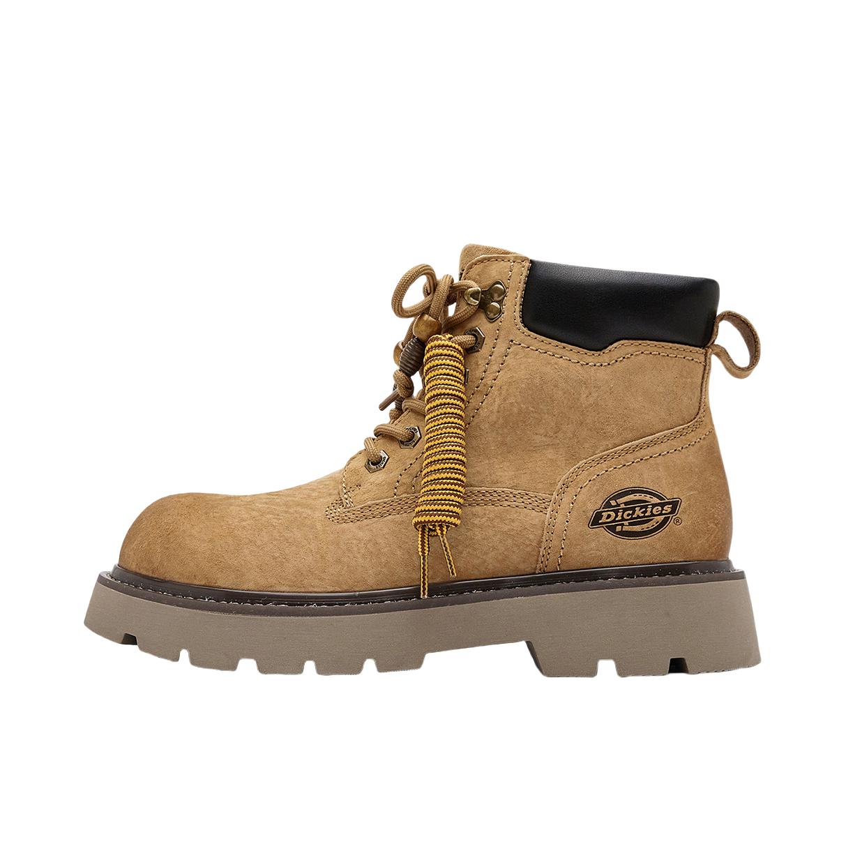 推荐商品：Dickies 马丁靴 复古厚底休闲 254M50LXS02A 黄色/棕色