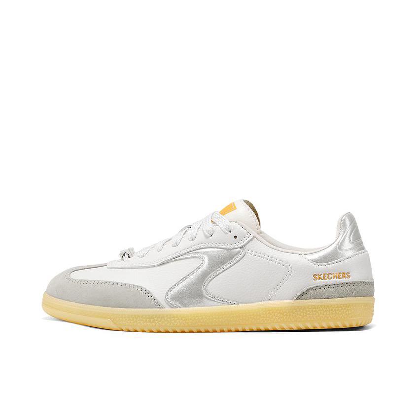 推荐商品：Skechers/斯凯奇 厚底 复古 百搭 平底 运动休闲鞋 185235 女款/白色/黄色