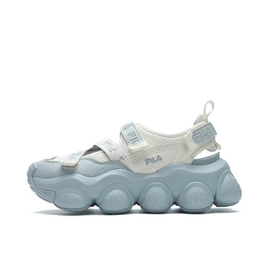 推荐商品：FILA/斐乐 Fragola 凉鞋 玛丽珍厚底增高防滑耐磨魔术贴外穿 女款/奶白/珍珠蓝