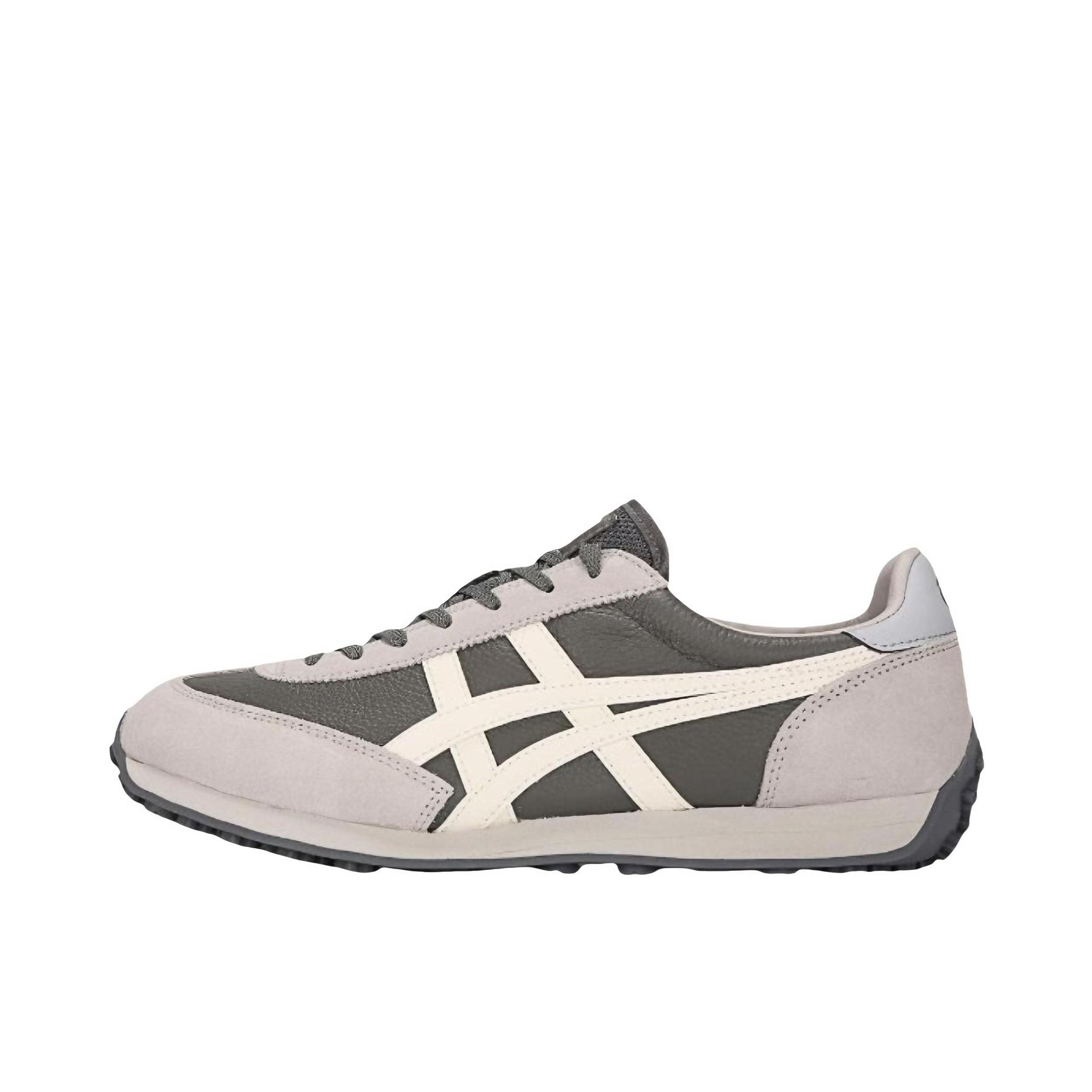 推荐商品：Onitsuka Tiger EDR 78 舒适轻便 防滑耐磨 网布透气 织物 复古百搭 合成革 阿甘鞋 运动休闲鞋 白色/灰色