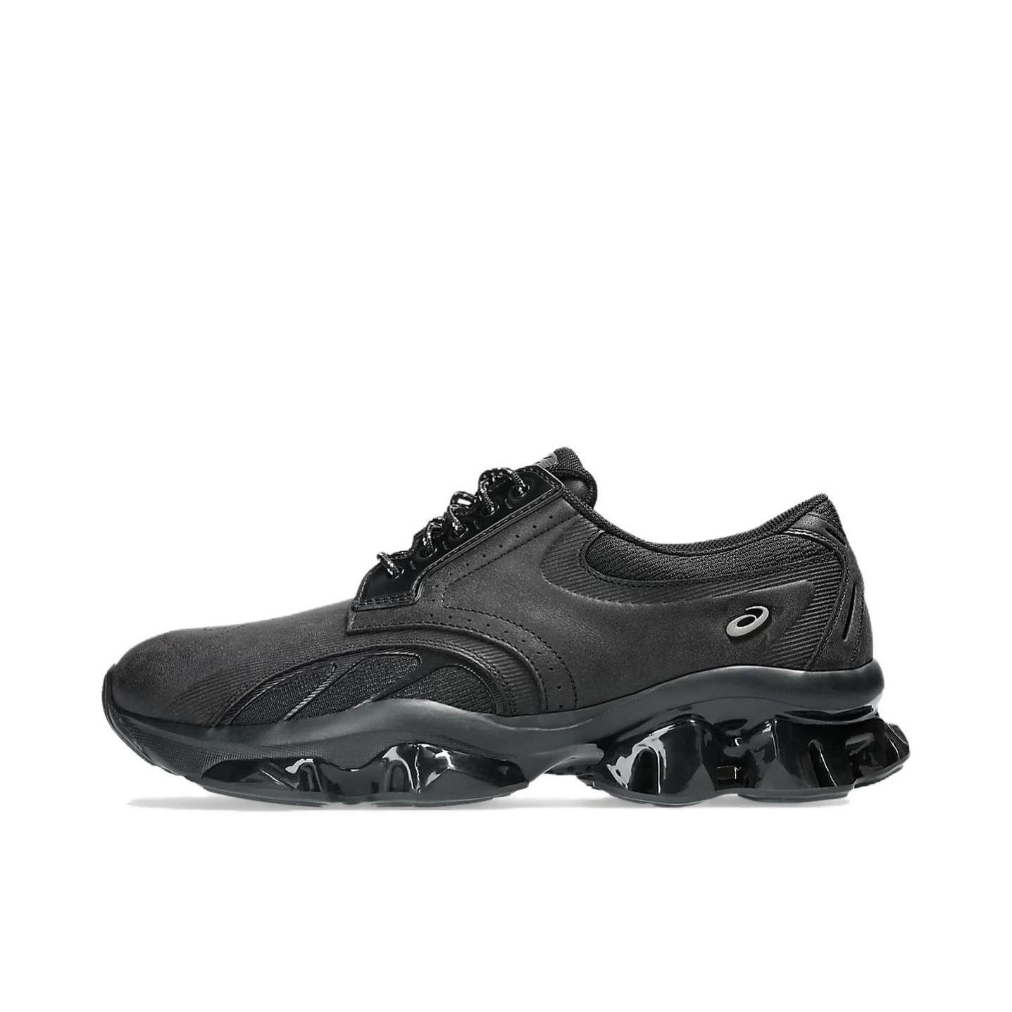 推荐商品：Asics/亚瑟士 GEL-Quantum Kinetic 运动休闲鞋 圆头厚底系带耐磨贴合 黑色