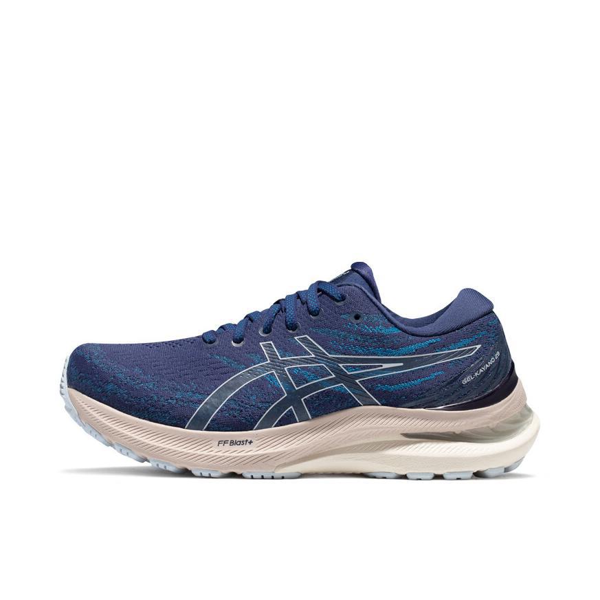 推荐商品：Asics/亚瑟士 Gel-Kayano 29 稳定支撑 缓震防滑 网面透气 复古 回弹 织物 合成革 碳板 跑鞋 女款/D宽/墨蓝