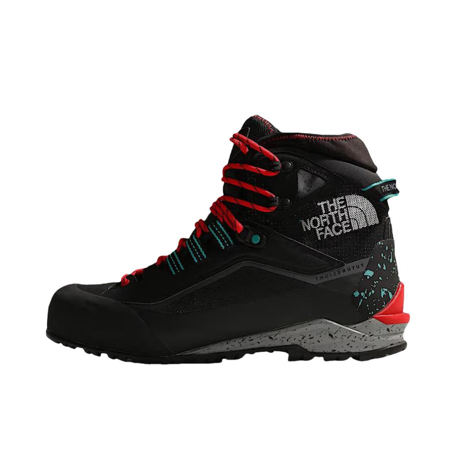推荐商品：TheNorthFace/北面 防水 耐磨 中筒 平跟 户外鞋 7W52-KX9 黑色/红色 