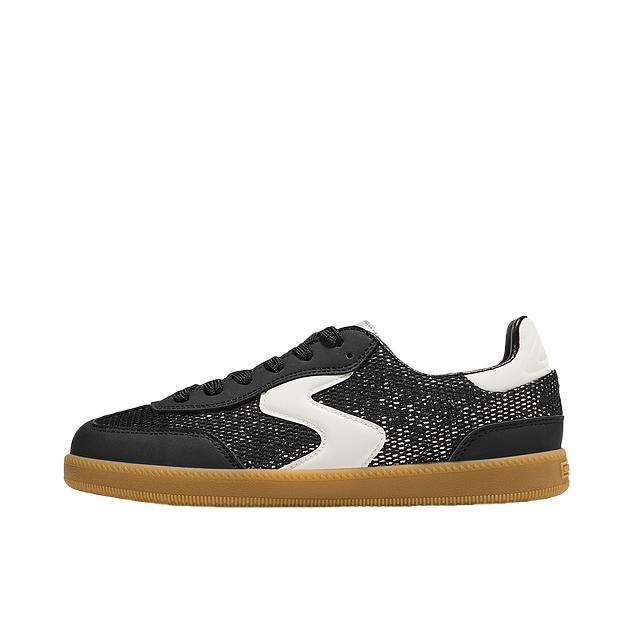 推荐商品：Skechers/斯凯奇 Court Classics 防滑 回弹 贴合耐磨 低帮 闪穿 圆头 薄底 绑带 简洁风 板鞋 女款/黑色/白色