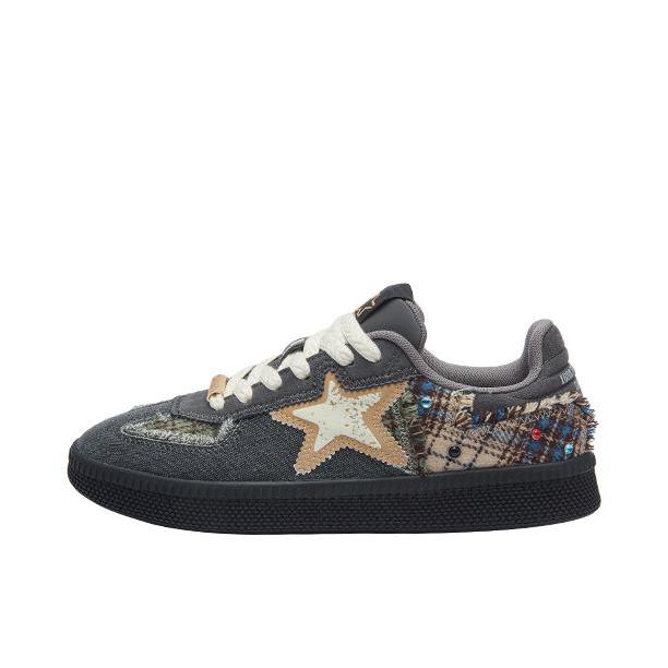 推荐商品：STARTER EP Trainer 板鞋 德训鞋 星星鞋 增高复古轻便百搭耐磨软木薄底慢跑 深灰色