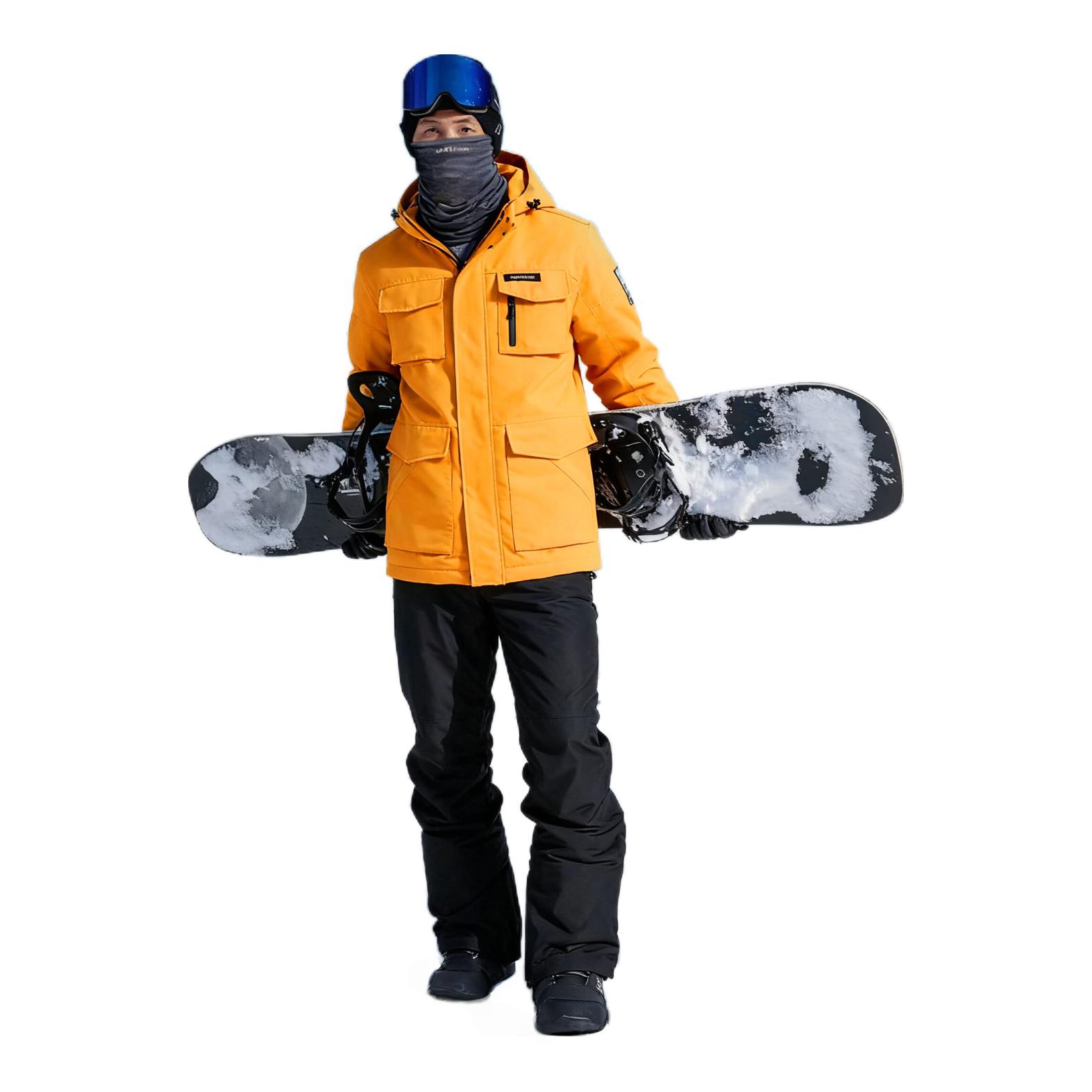 推荐商品：dook snow/刀客 防风防水保暖加厚运动套装 MT-34 男款/黄滑雪服+黑滑雪裤