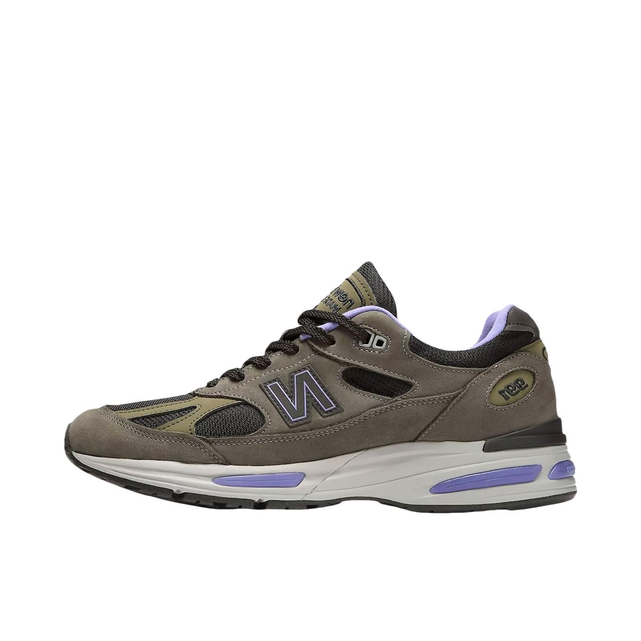 推荐商品：New Balance 991 v2 跑鞋 防滑耐磨网布透气绒面皮合成革舒适圆头复古贴合 D宽/灰色/棕色/绿色