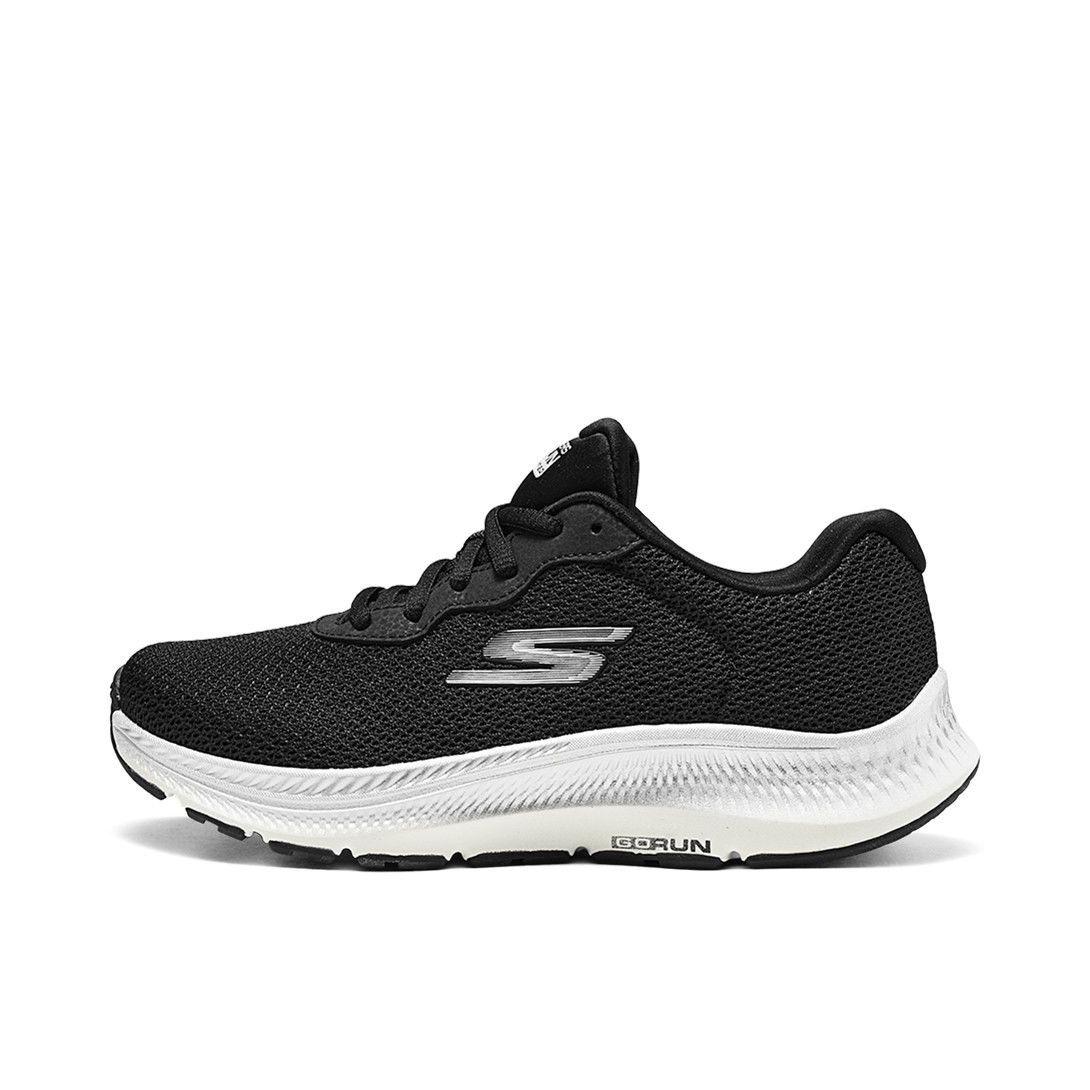 推荐商品：Skechers/斯凯奇 防滑耐磨 回弹 网布透气 舒适缓震 复古百搭 跑鞋 女款/黑色/白色 
