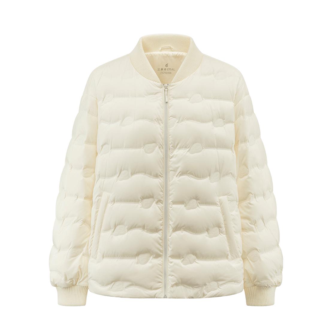 推荐商品：艾莱依 轻薄柔软保暖羽绒服 女装 6025707026 砂砾米