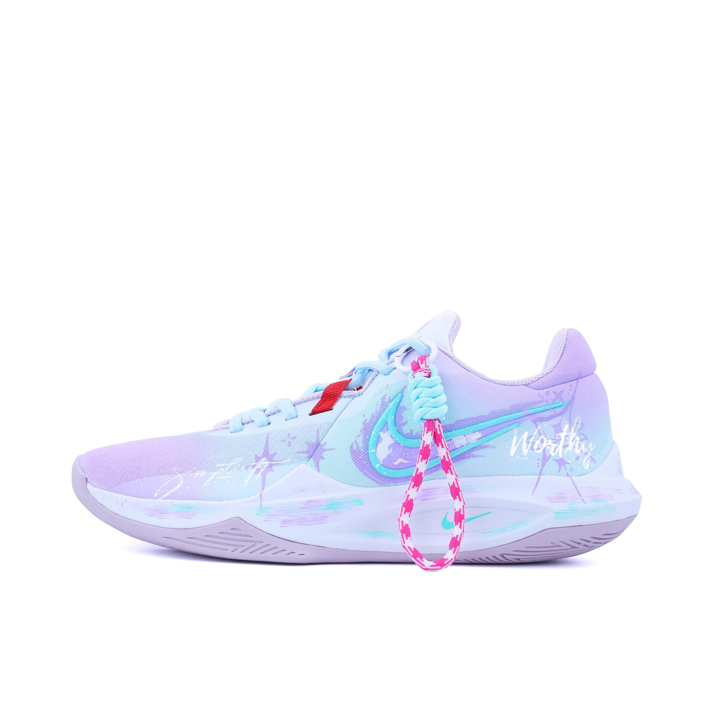 推荐商品：【定制球鞋】Nike Precision 6 篮球鞋 舒适减震防滑耐磨低帮系带支撑潮流时尚百搭 暮云映雪