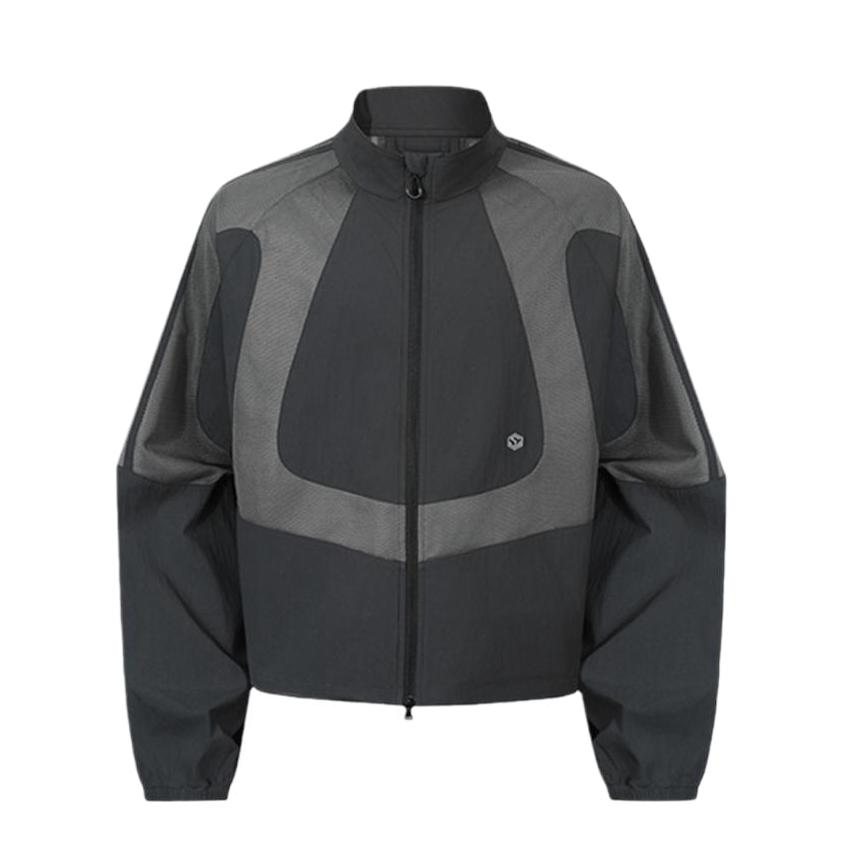 推荐商品：GUUKATECH 防风插肩袖网布拼接轻量长袖风衣 G61039 黑