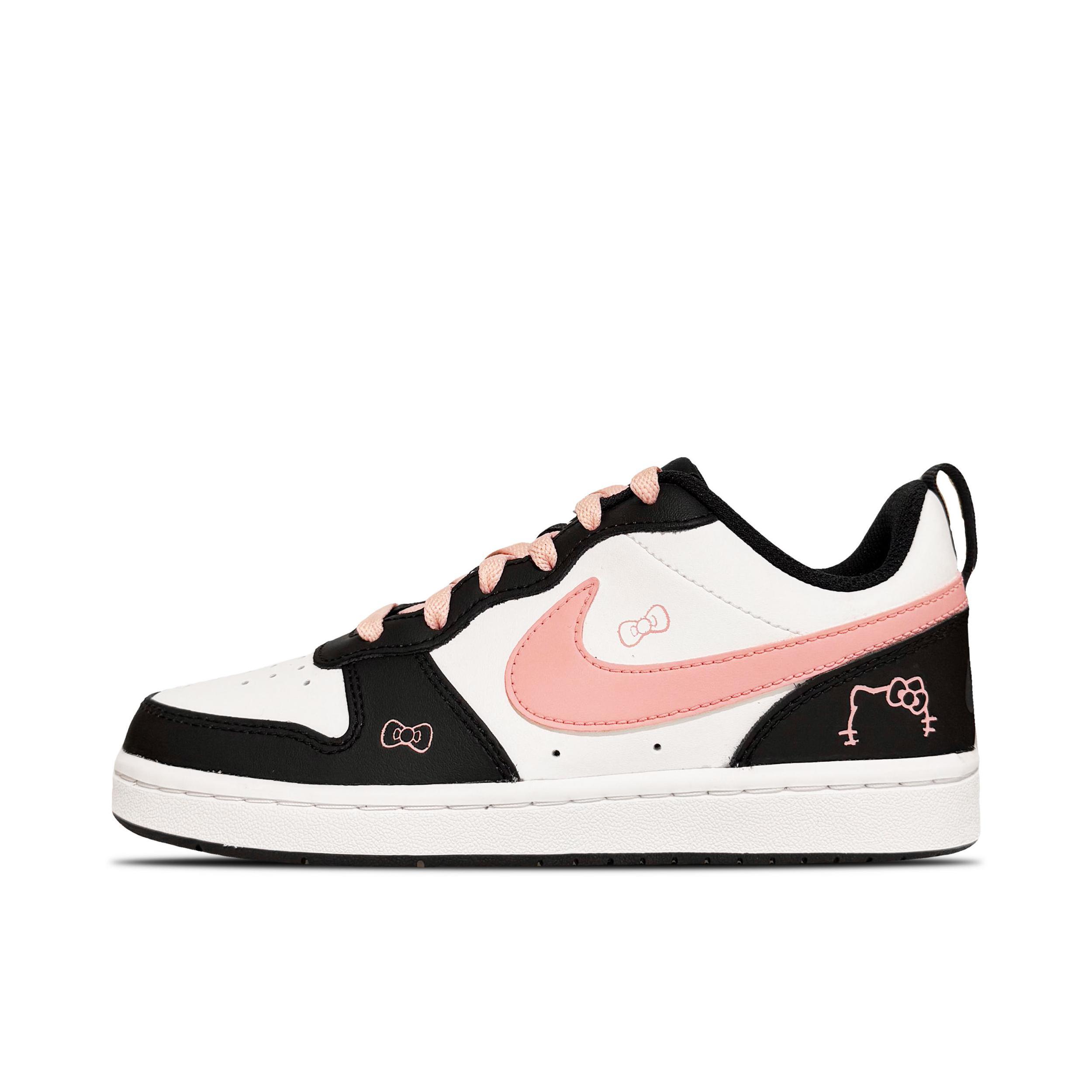 推荐商品：【定制球鞋】 Nike Court Borough 2 板鞋 包裹性增高减龄解构风合成革美式防滑复古轻便 大童/恋恋猫咪