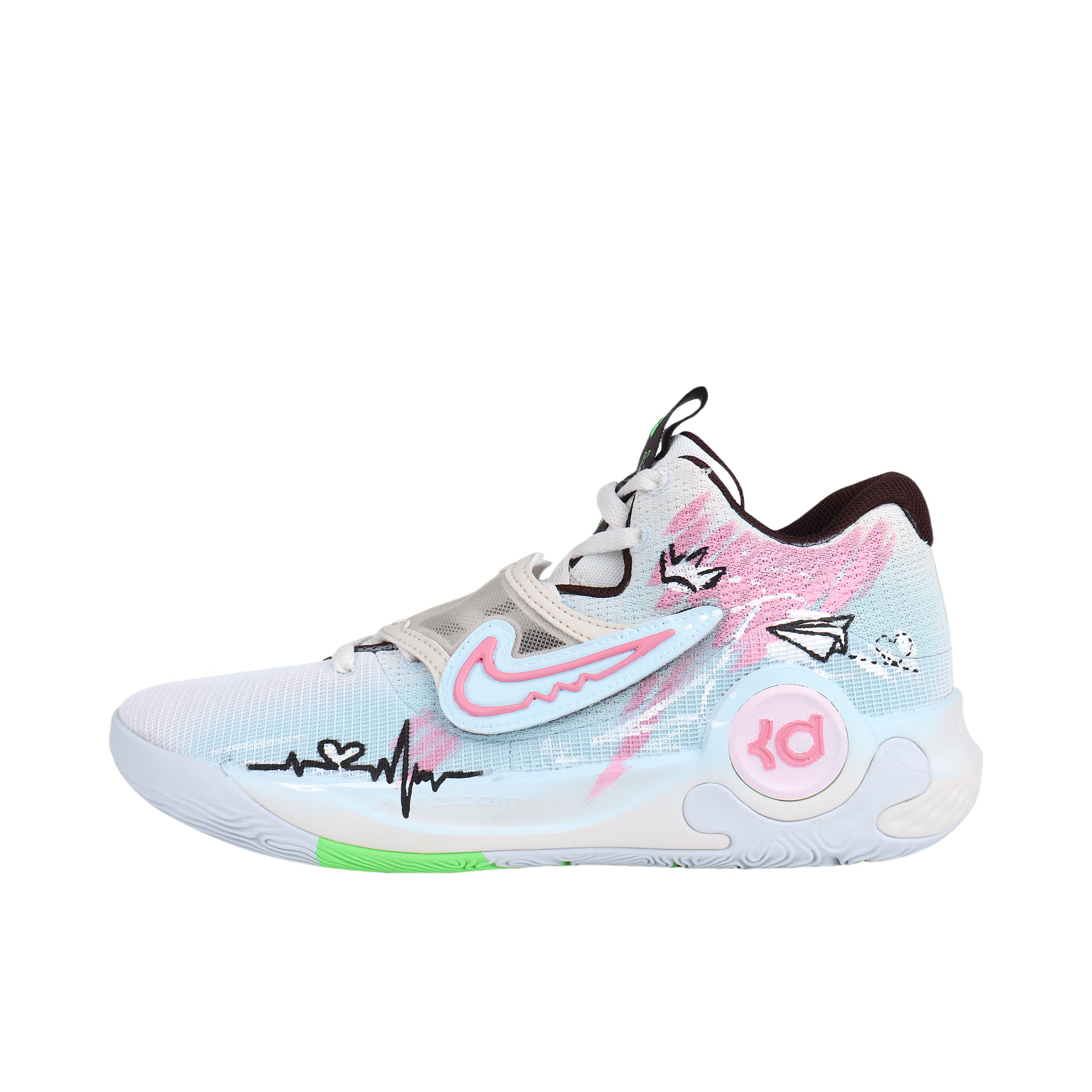 推荐商品：定制款 Nike KD Trey 5 X 篮球鞋 网布减震耐磨透气美式爱跃手绘恶魔邀请函包裹性防滑 幻彩奇旅