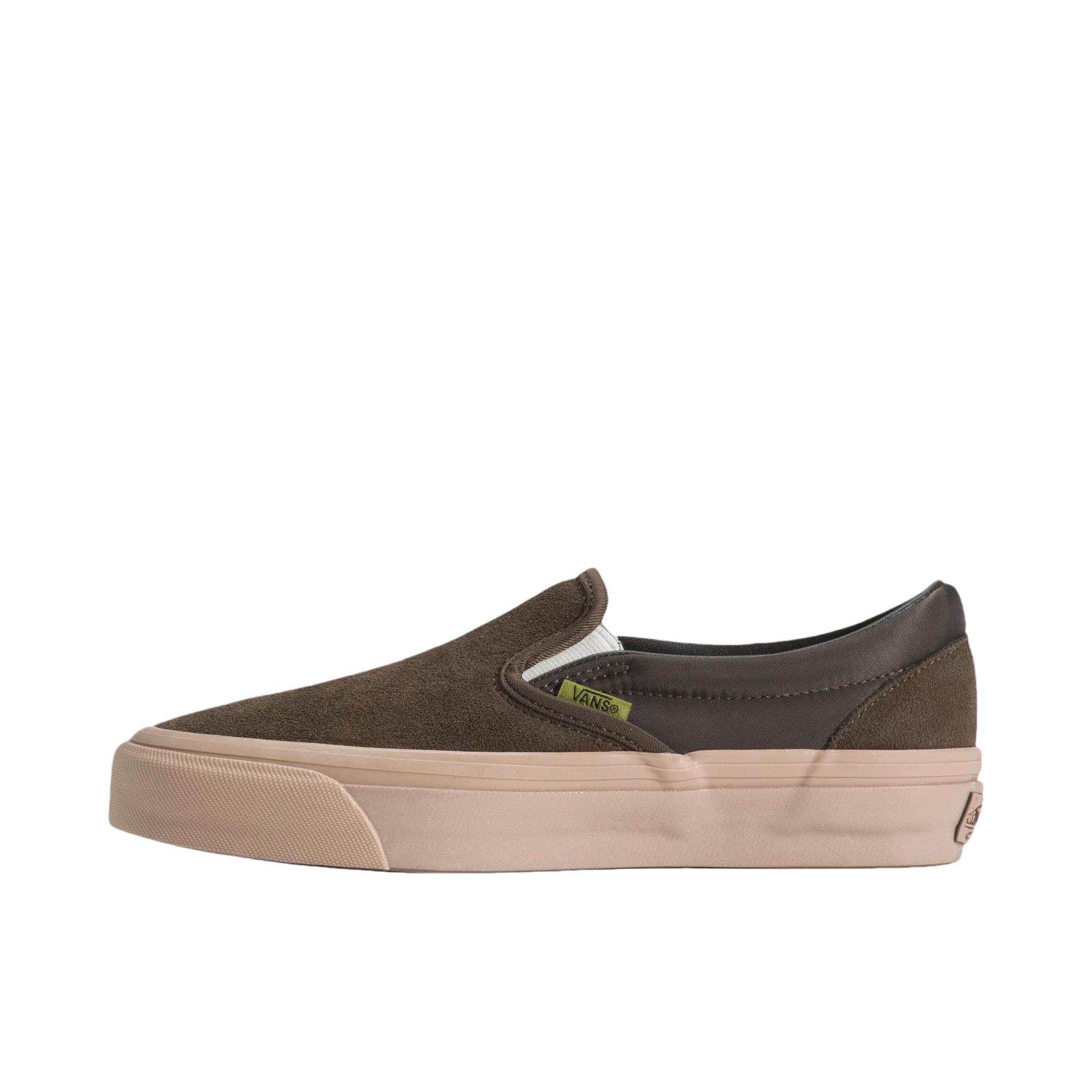 推荐商品：Vans/范斯 PREMIUM slip-on 板鞋 防滑低帮厚底圆头 棕色/米色