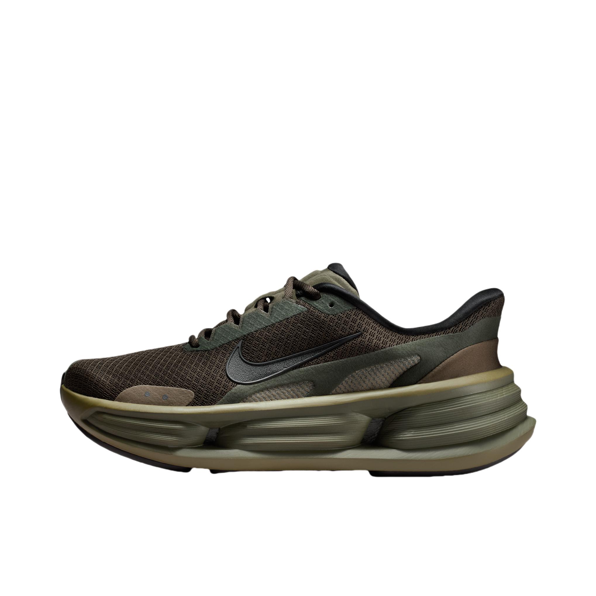 推荐商品：Nike Comfort Ride EasyOn 跑鞋 简约网眼圆头厚底系带支撑 红杉绿/黑色/中橄榄绿/卡其绿
