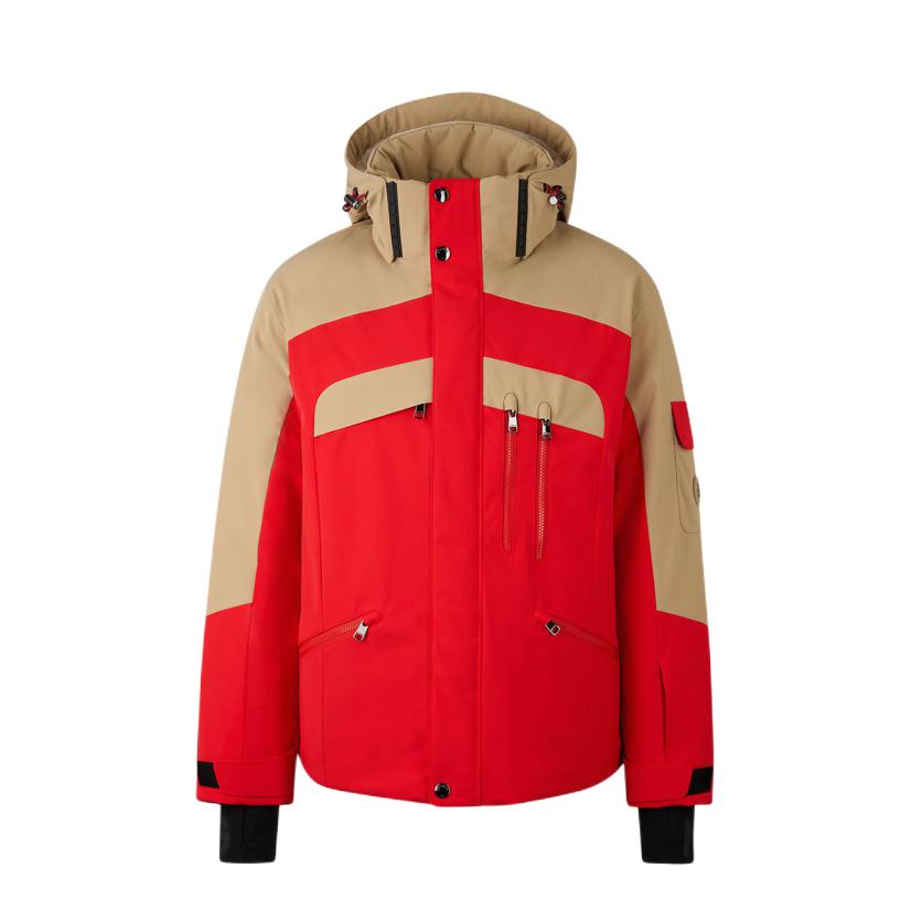 推荐商品：Bogner/博格纳 撞色连帽耐磨滑雪服 WW31196269 鲜红